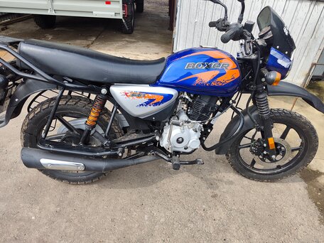 2022 Bajaj Boxer BM 150X, синий, 130000 рублей, вид 2