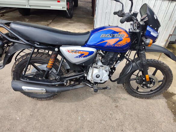 2022 Bajaj Boxer BM 150X, синий, 130000 рублей - вид 1