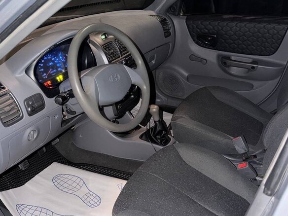 2008 Hyundai Accent ТагАЗ II, серебристый, 399000 рублей - вид 11