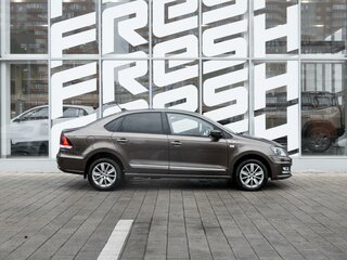 2017 Volkswagen Polo V Рестайлинг, коричневый, 1410000 рублей, вид 5