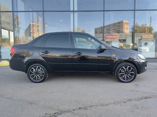 2013 Lada (ВАЗ) Granta I, чёрный, 469000 рублей, вид 4