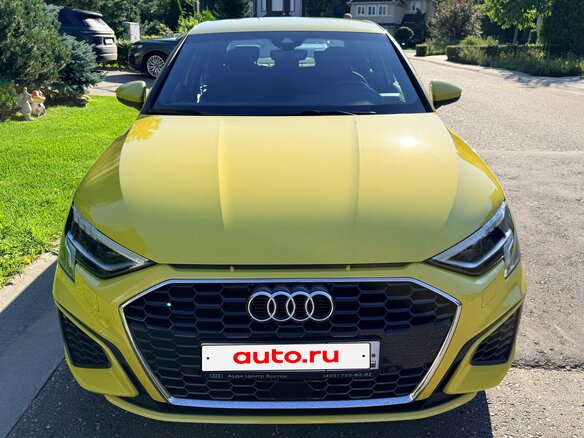 2021 Audi A3 35 TFSI IV (8Y), жёлтый, 3150000 рублей - вид 3