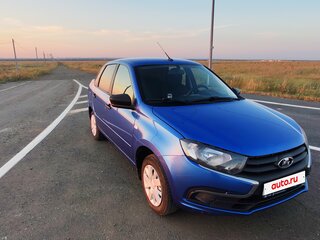 2019 Lada (ВАЗ) Granta I Рестайлинг, синий, 565000 рублей, вид 3