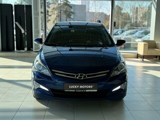 2016 Hyundai Solaris I Рестайлинг, синий, 1095000 рублей, вид 2