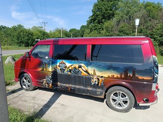 1993 Volkswagen Transporter T4, красный, 650000 рублей, вид 5
