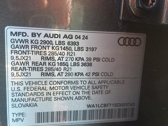 2024 Audi Q7 45 TFSI II (4M) Рестайлинг 2, серый, 4950000 рублей - вид 19