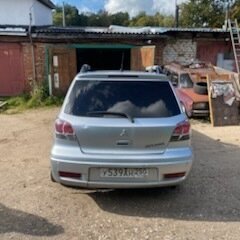 2004 Mitsubishi Outlander I, серебристый, 400000 рублей, вид 3