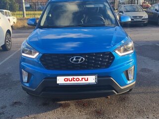 2021 Hyundai Creta I Рестайлинг, синий, 2400000 рублей, вид 2