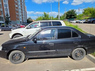 2004 Hyundai Accent ТагАЗ II, чёрный, 200000 рублей, вид 3