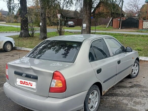 2007 Hyundai Accent ТагАЗ II, бежевый, 350000 рублей - вид 4