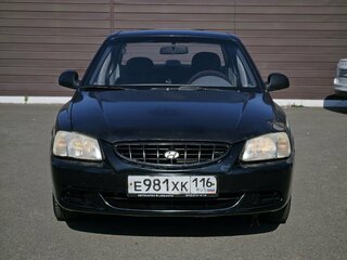 2008 Hyundai Accent ТагАЗ II, чёрный, 199000 рублей, вид 2
