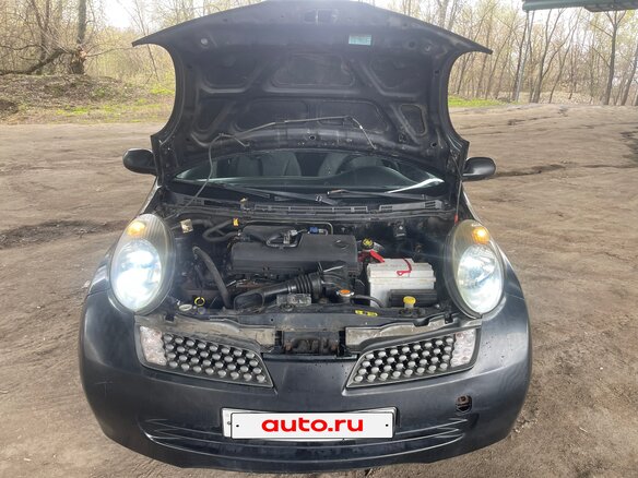 2006 Nissan Micra III (K12), чёрный, 330000 рублей - вид 1