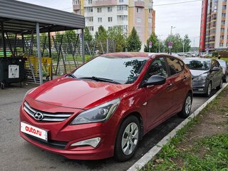 2015 Hyundai Solaris I Рестайлинг, красный, 750000 рублей, вид 1