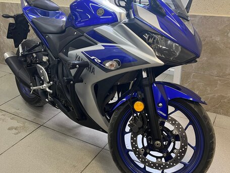 2015 Yamaha YZF-R3, синий, 450000 рублей, вид 3