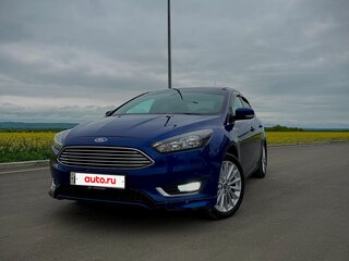 2015 Ford Focus III Рестайлинг, синий, 985000 рублей, вид 1