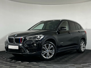 2017 BMW X1 20i xDrive II (F48), чёрный, 1839000 рублей, вид 1
