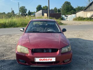 2004 Hyundai Accent ТагАЗ II, красный, 169999 рублей, вид 2