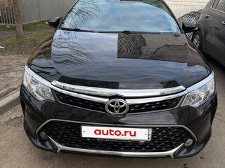 2016 Toyota Camry VII (XV50) Рестайлинг, чёрный, 1750000 рублей, вид 2