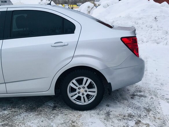 2012 Chevrolet Aveo II, серебристый, 680000 рублей - вид 12