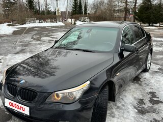 2009 BMW 5 серии 520i V (E60/E61) Рестайлинг, чёрный, 1250000 рублей, вид 1