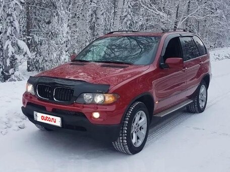 2005 BMW X5 4.4i I (E53) Рестайлинг, красный, 500000 рублей, вид 1