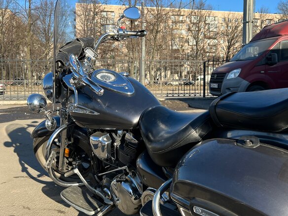 2008 Yamaha XV 1700 Road Star, серый, 850000 рублей - вид 7