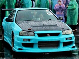 1998 Nissan Skyline X (R34), голубой, 3500000 рублей, вид 1