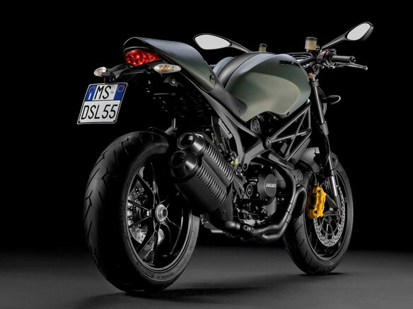 2013 Ducati Monster 1100, зелёный - вид 26