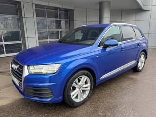 2017 Audi Q7 II (4M), синий, 3950000 рублей, вид 1