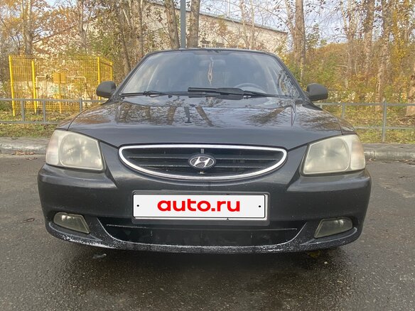 2007 Hyundai Accent ТагАЗ II, чёрный, 330000 рублей - вид 3