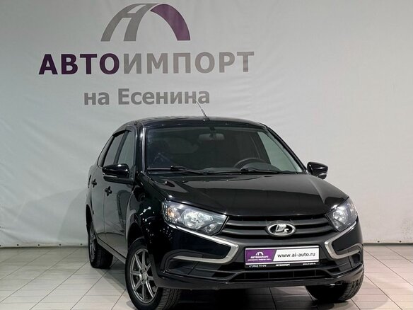 2022 Lada (ВАЗ) Granta I Рестайлинг, чёрный, 690000 рублей - вид 2