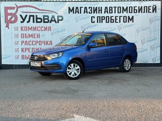 2020 Lada (ВАЗ) Granta I Рестайлинг, синий, 710000 рублей, вид 3