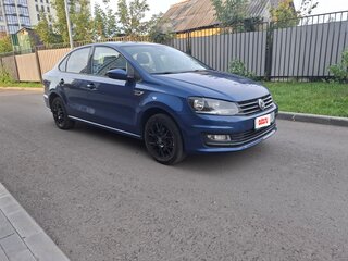 2018 Volkswagen Polo V Рестайлинг, синий, 1149000 рублей, вид 3