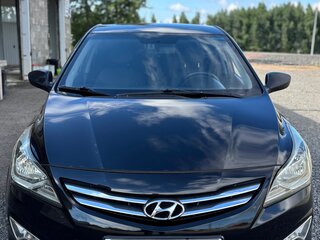 2015 Hyundai Solaris I Рестайлинг, чёрный, 880000 рублей, вид 2