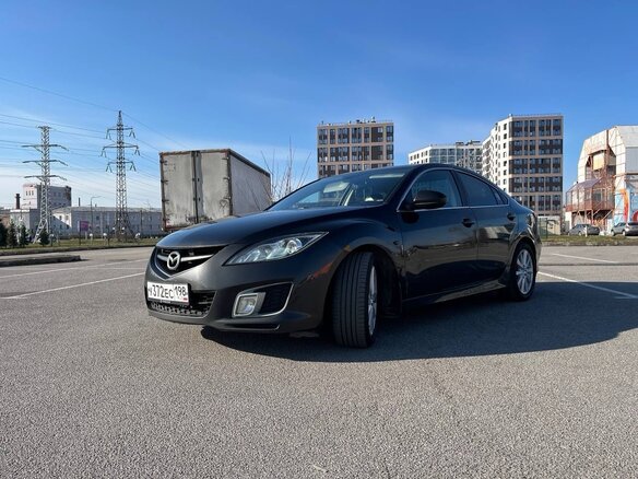 2008 Mazda 6 II (GH), чёрный, 720000 рублей