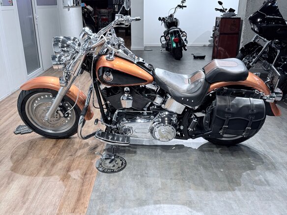 2008 Harley-Davidson Fat Boy, оранжевый, 1099000 рублей - вид 9