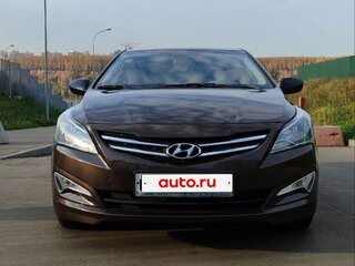 2014 Hyundai Solaris I Рестайлинг, коричневый, 790000 рублей, вид 1
