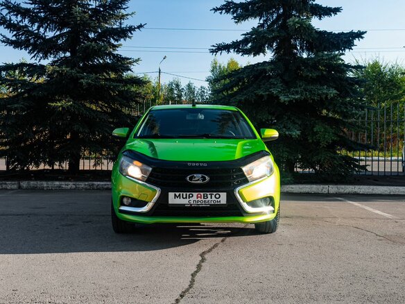 2016 Lada (ВАЗ) Vesta I, зелёный, 717000 рублей - вид 4
