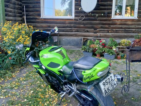 2002 Kawasaki ZX-7 Ninja, зелёный, 230000 рублей, вид 3