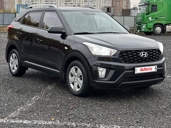 2021 Hyundai Creta I Рестайлинг, чёрный, 1650000 рублей - вид 2