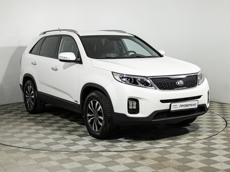 2013 Kia Sorento II Рестайлинг, белый, 1499585 рублей, вид 3