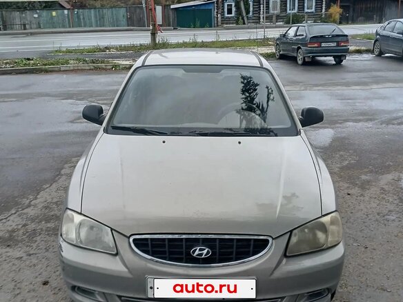 2007 Hyundai Accent ТагАЗ II, бежевый, 350000 рублей - вид 1