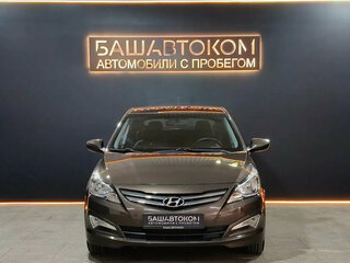 2015 Hyundai Solaris I Рестайлинг, коричневый, 1120000 рублей, вид 2