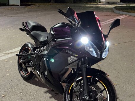 2014 Kawasaki ER-6F (Ninja 650R), фиолетовый, 680000 рублей, вид 1