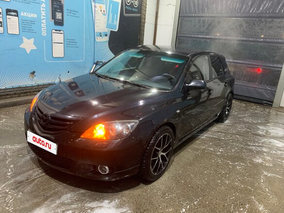 2005 Mazda 3 I (BK), чёрный, 275000 рублей - вид 7