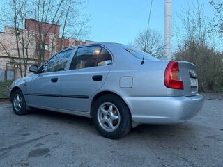2004 Hyundai Accent ТагАЗ II, серебристый, 320000 рублей, вид 3