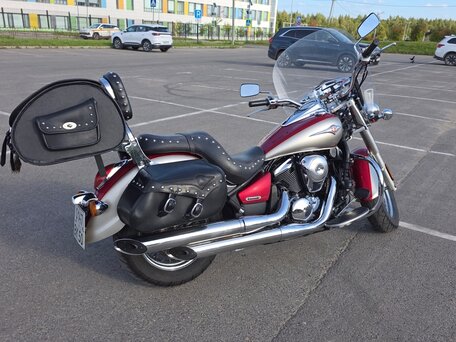 2007 Kawasaki VN900 Vulcan, красный, 450000 рублей, вид 1