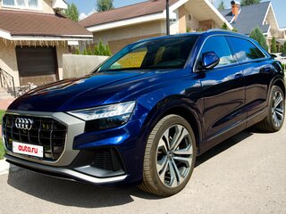 2018 Audi Q8 55 TFSI I (4M), синий, 6800000 рублей, вид 1