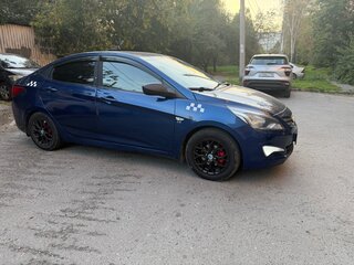 2016 Hyundai Solaris I Рестайлинг, синий, 750000 рублей, вид 5