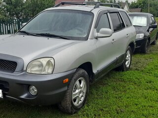 2004 Hyundai Santa Fe I, серебристый, 530000 рублей, вид 2